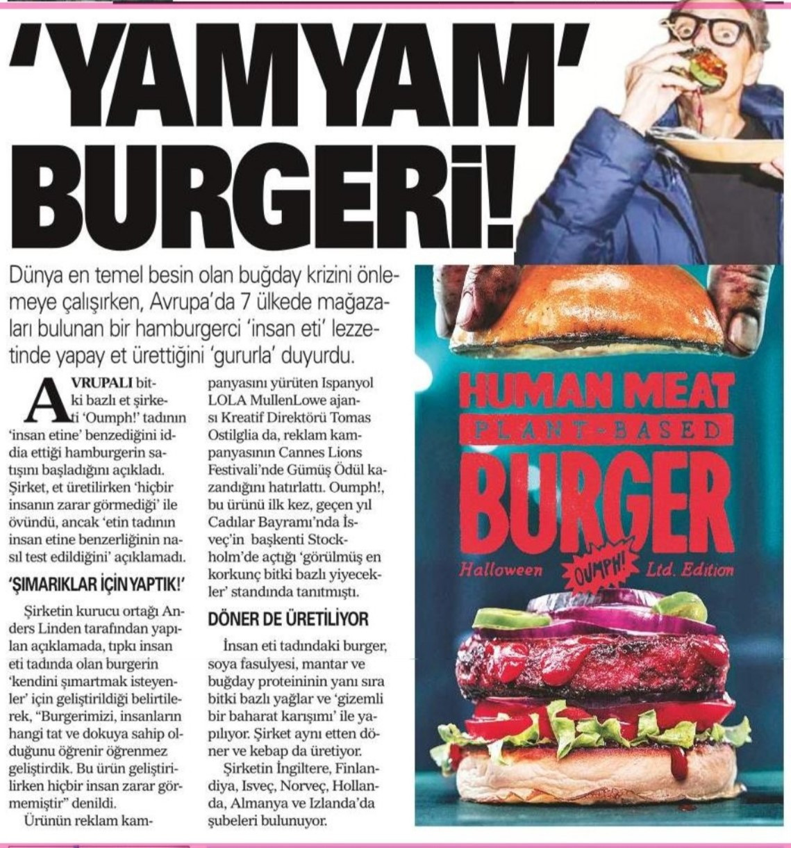 Vegan burger ve Kurban Bayramı - Resim : 1