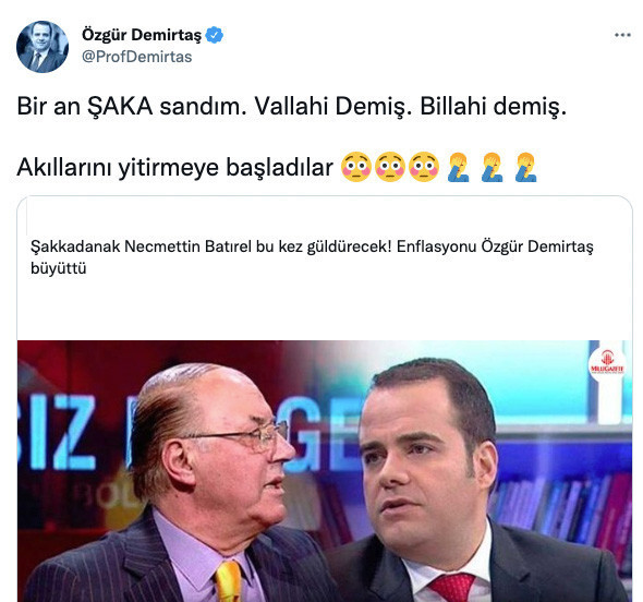 'Şakkadanak' Necmettin Batırel, isim vermeden Özgür Demirtaş'a yüklendi: Yanıt gecikmedi! - Resim : 1