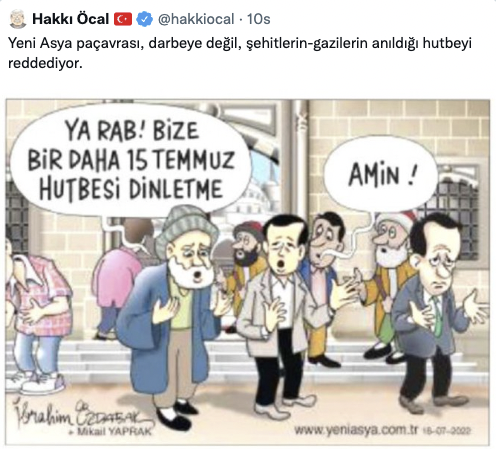 Milliyet yazarı, Yeni Asya'nın 15 Temmuz karikatürüne ateş püskürdü! - Resim : 2