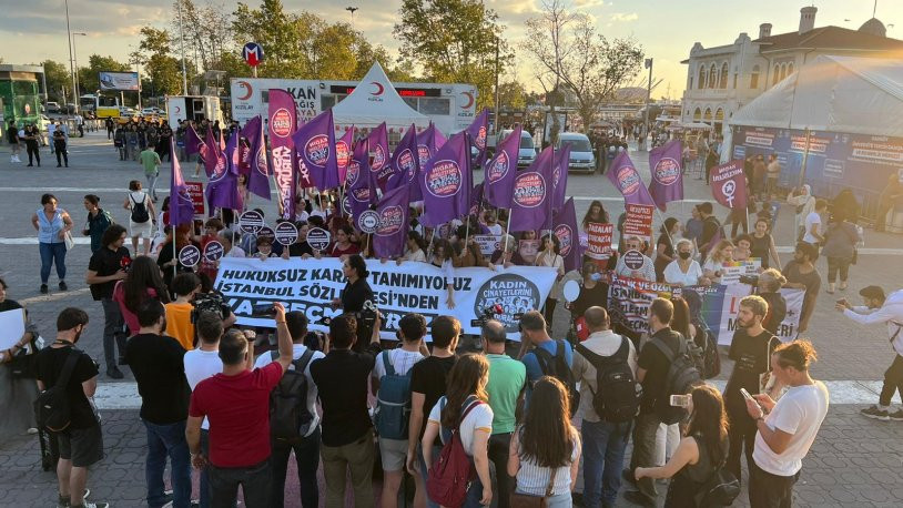 Kadınlar meydanlarda: Danıştay kararını tanımıyoruz