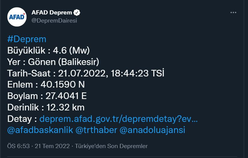 İstanbul'da deprem hissedildi: Merkez üssü açıklandı! - Resim : 1