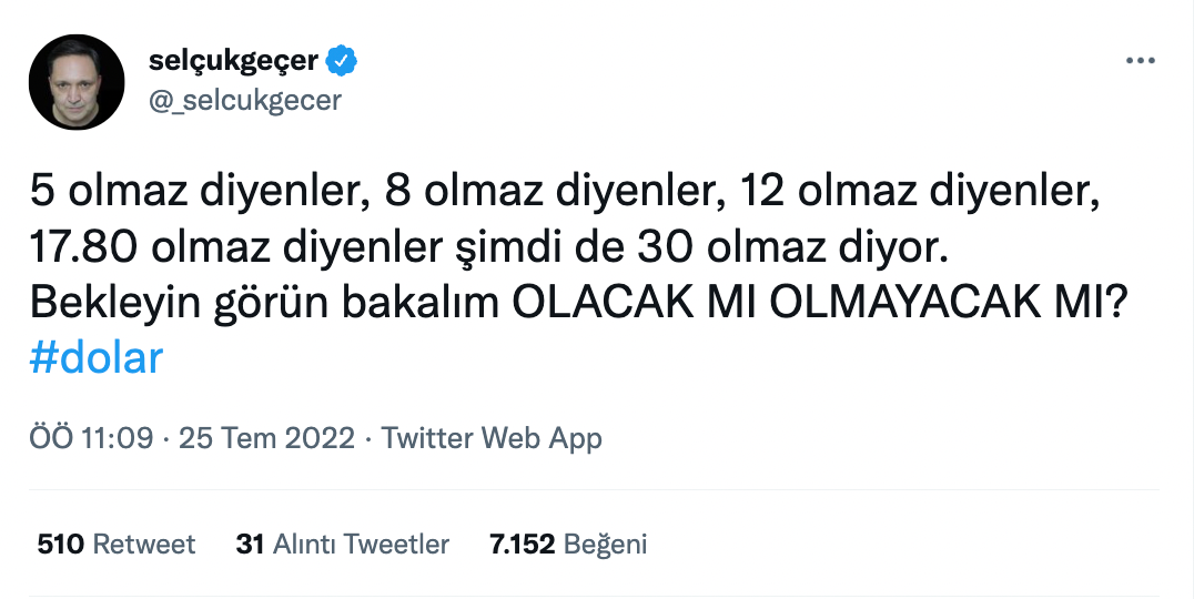 Ekonomist Selçuk Geçer: Bekleyin görün bakalım, dolar 30 TL olacak mı olmayacak mı - Resim : 1