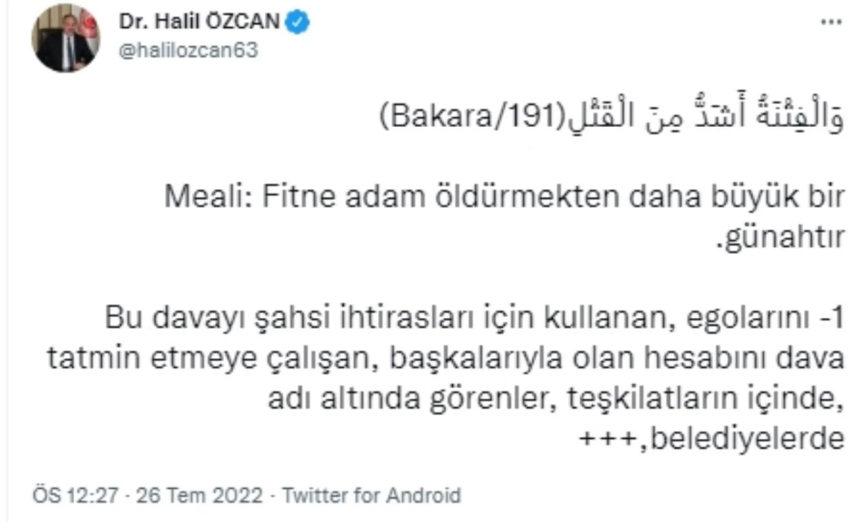 AKP'li vekiller arasında 'dava' polemiği: 'Bu kutlu dava sizi çarpacak' - Resim : 1