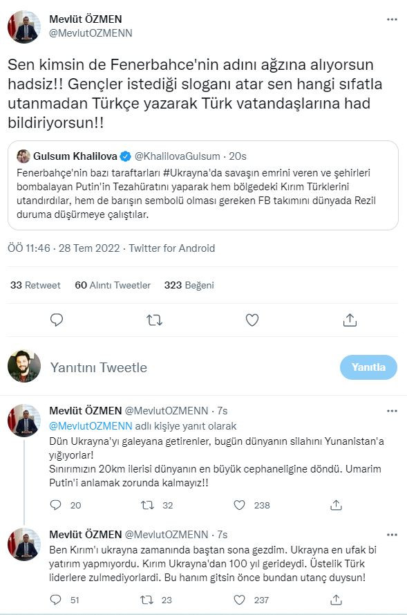 Vali Yardımcısı Fenerbahçe'nin sloganına böyle sahip çıktı: Umarım Putin'i anlamak zorunda kalmayız! - Resim : 1