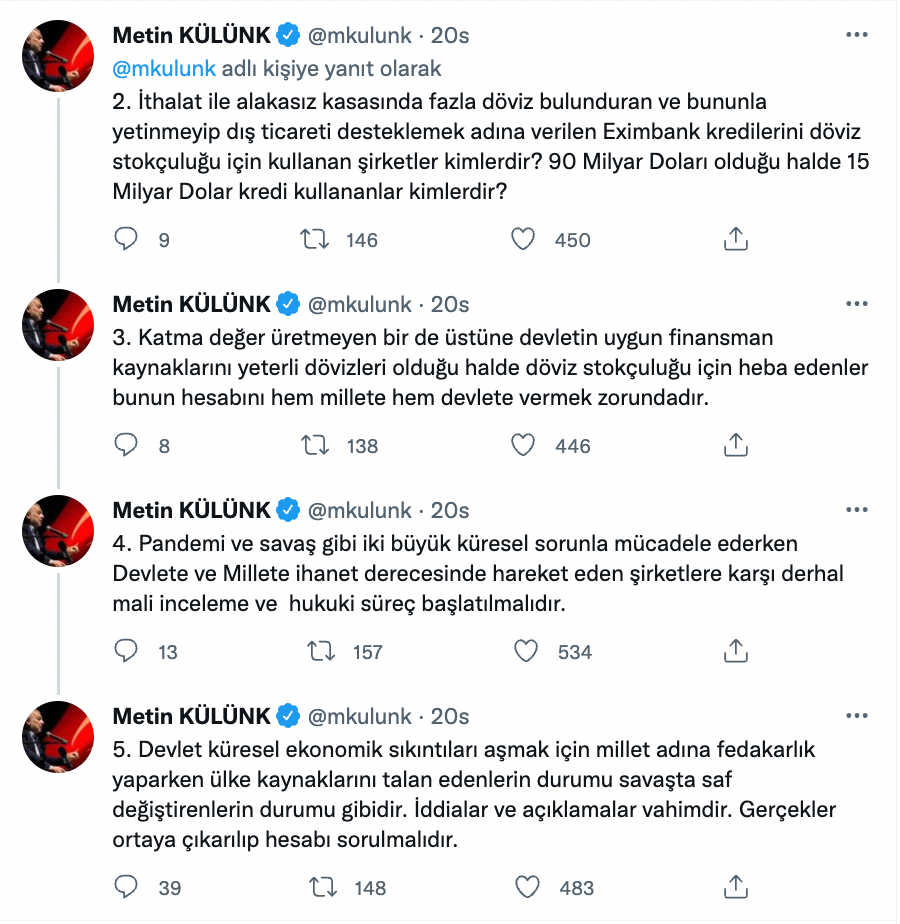 Hedefte bu kez sanayiciler var | AKP'li Külünk: Merkez Bankası Başkanı Kavcıoğlu'nun açıklamaları suç duyurusu niteliğinde - Resim : 3