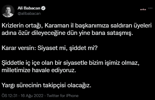 Babacan'dan Bahçeli'ye: Özür dileyeceğine dün yine bana sataşmış - Resim : 1