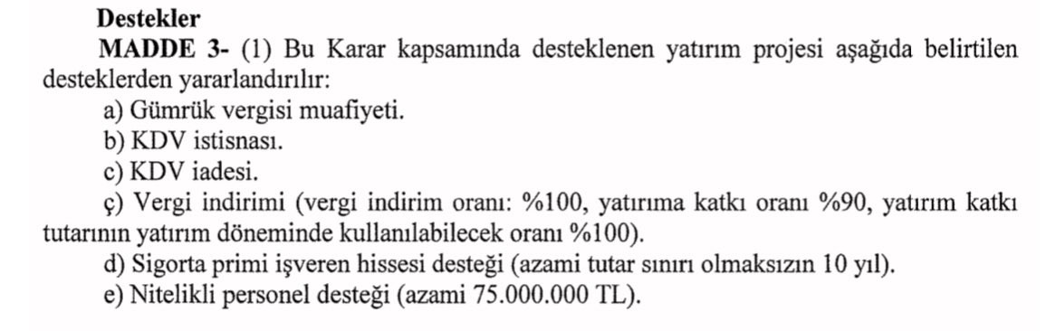 Erdoğan imzaladı: Erdoğan’a yakınlığıyla bilinen TVF yönetimindeki Tosyalı’nın şirketine 'teşvik' yağdı - Resim : 2