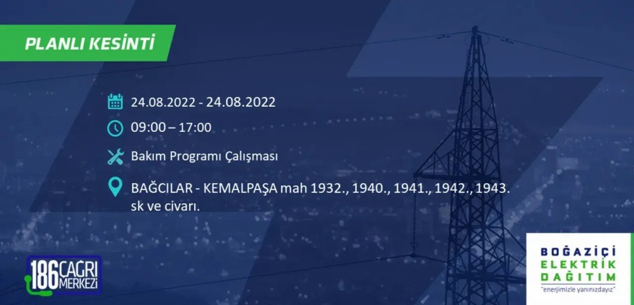 İstanbul'da büyük elektrik kesintisi: Bazı bölgelerde 8 saati bulacak - Resim : 3