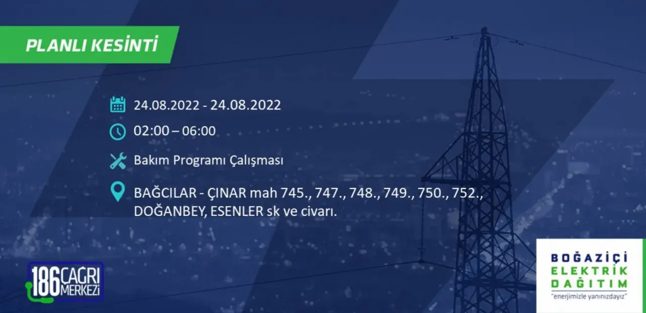 İstanbul'da büyük elektrik kesintisi: Bazı bölgelerde 8 saati bulacak - Resim : 7