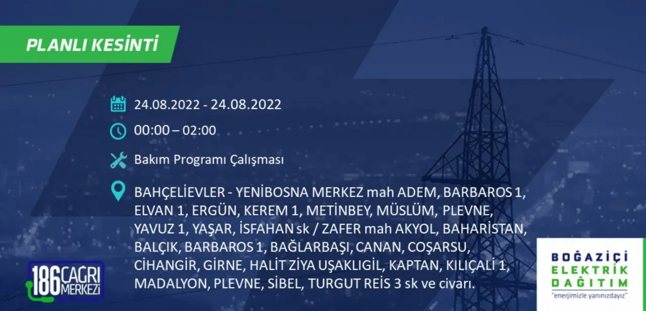 İstanbul'da büyük elektrik kesintisi: Bazı bölgelerde 8 saati bulacak - Resim : 9