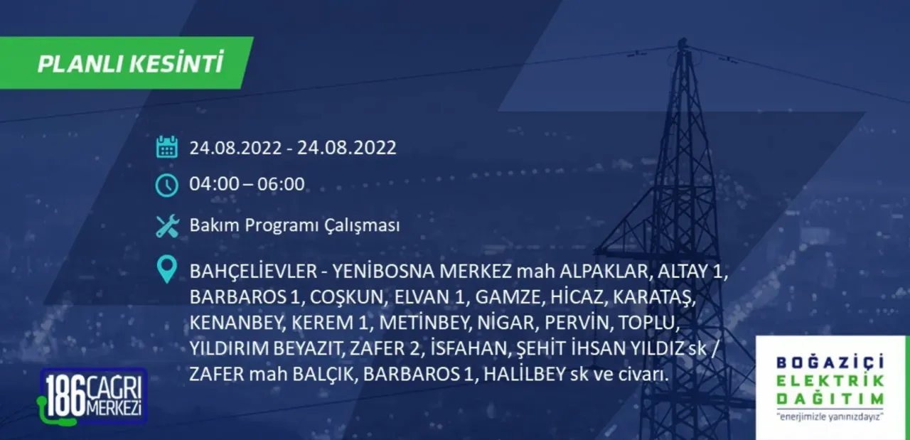 İstanbul'da büyük elektrik kesintisi: Bazı bölgelerde 8 saati bulacak - Resim : 10