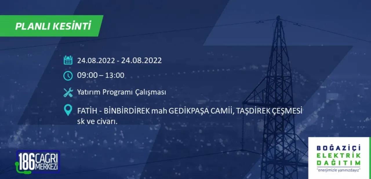 İstanbul'da büyük elektrik kesintisi: Bazı bölgelerde 8 saati bulacak - Resim : 25