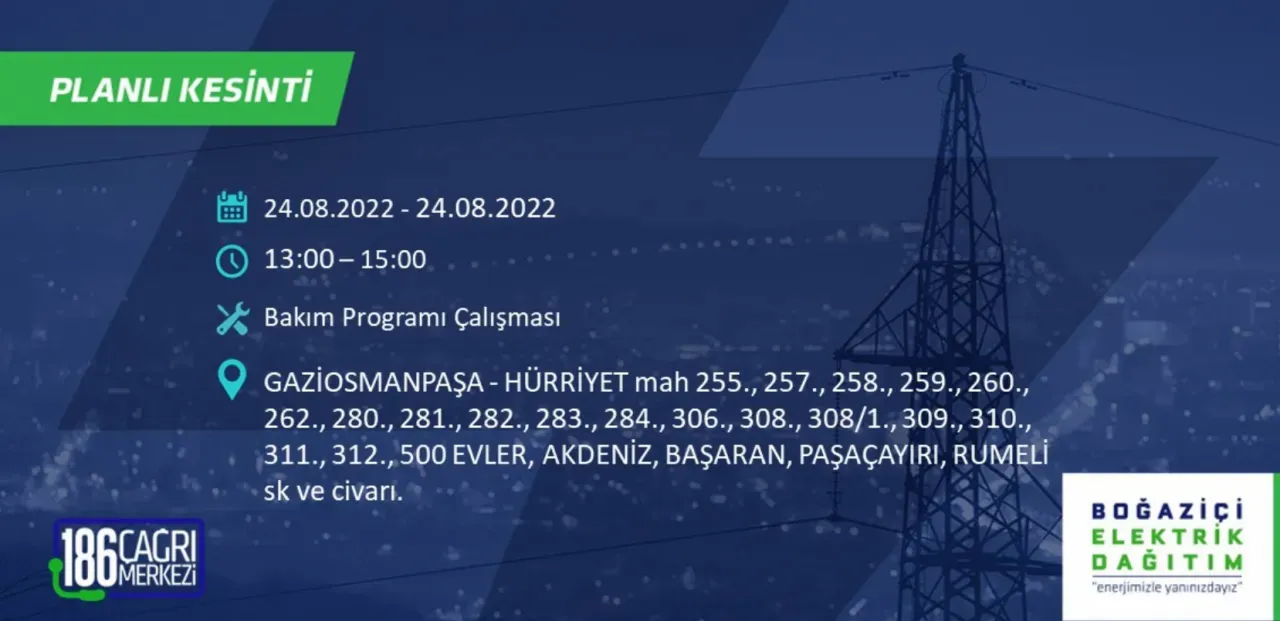 İstanbul'da büyük elektrik kesintisi: Bazı bölgelerde 8 saati bulacak - Resim : 29