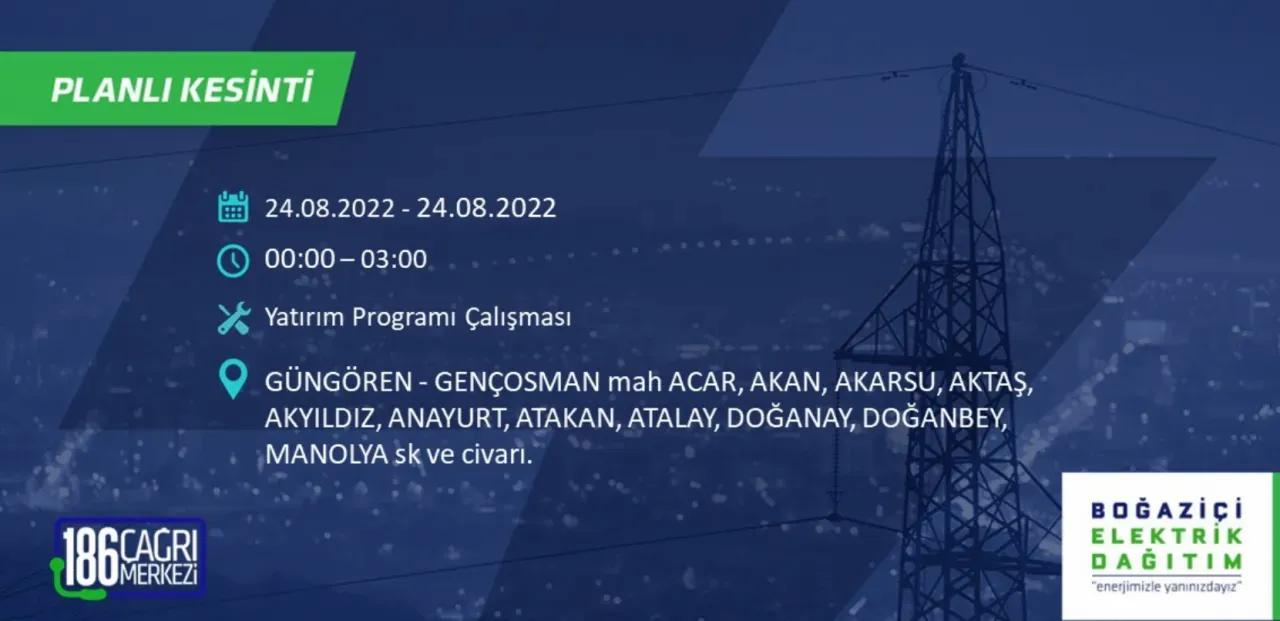 İstanbul'da büyük elektrik kesintisi: Bazı bölgelerde 8 saati bulacak - Resim : 32