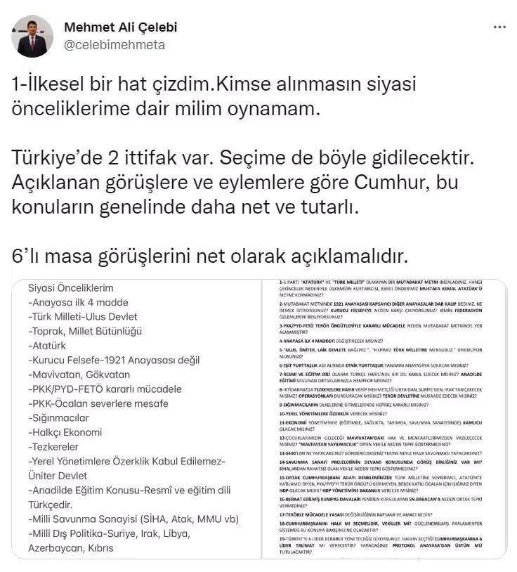 Mehmet Ali Çelebi 'yeniden' Cumhur'a göz kırptı - Resim : 1