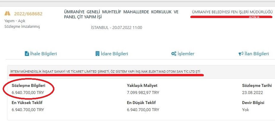 AKP’li Ümraniye Belediyesi AKP'li isme üçüncü ihale: Milyonları aldı - Resim : 1