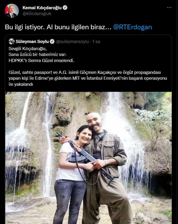 Kılıçdaroğlu'ndan Erdoğan'a Soylu çağrısı: 'Bu ilgi istiyor. Al bunu ilgilen biraz...' - Resim : 1