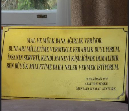 Vasiyet Odası’nda yer alıyordu: Atatürk'ün o sözünü kaldırdılar - Resim : 1