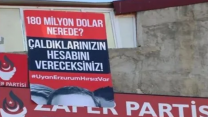 Erzurum'da 'Hırsız var' pankartı krizi: Polis ifadeye çağırdı