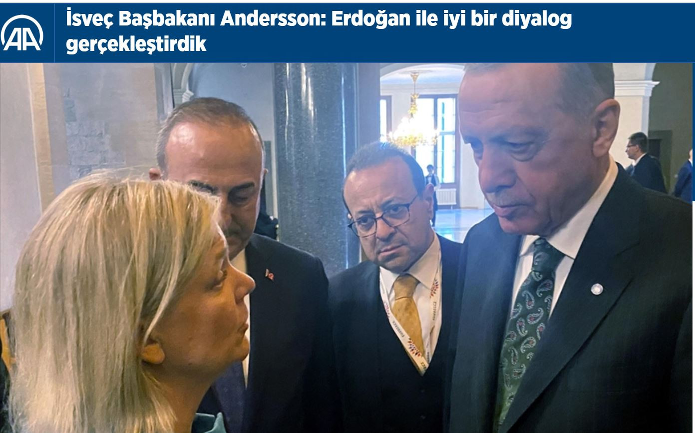 İsveç Başbakanı ile görüştüğünü reddeden Erdoğan, gazetecinin sorusunu yanıtlayamadı - Resim : 1