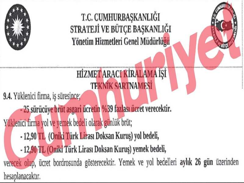 Saray'da acı tablo: Şoföre verilen yemek parası 'pes' dedirtti - Resim : 1