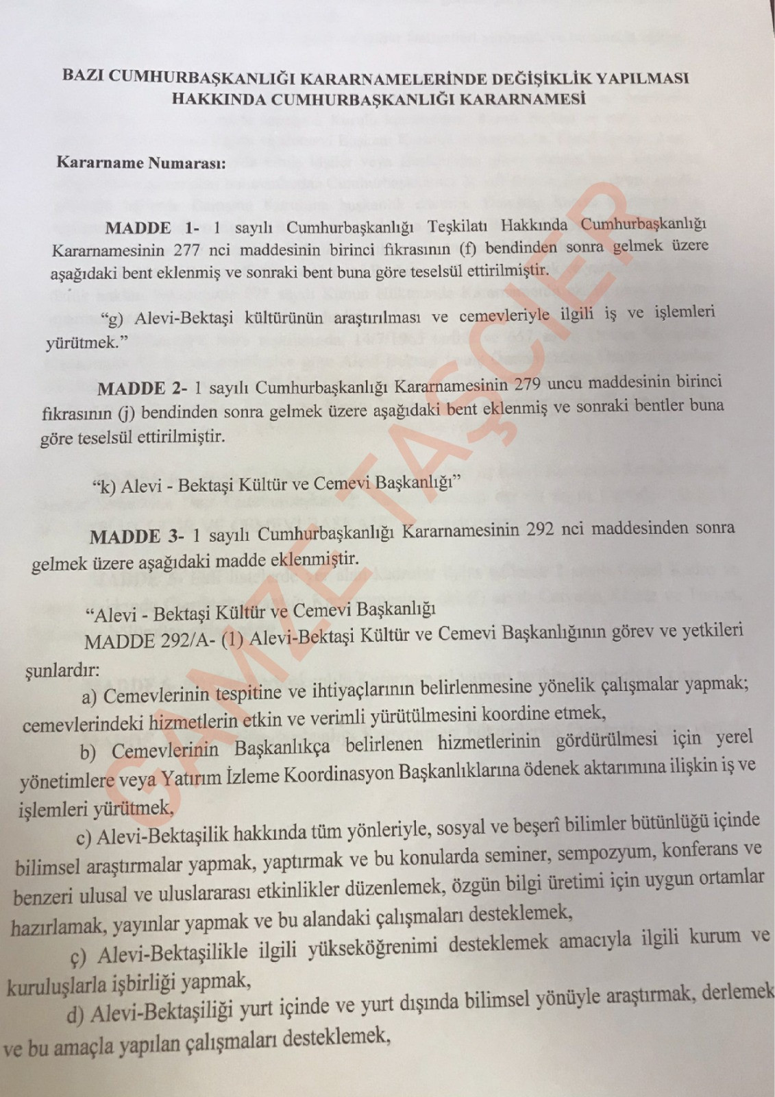 AKP'nin üzerinde çalıştığı teklif ortaya çıktı: 'Alevilik bir müze işletmesi gibi yönetilmek isteniyor' - Resim : 1