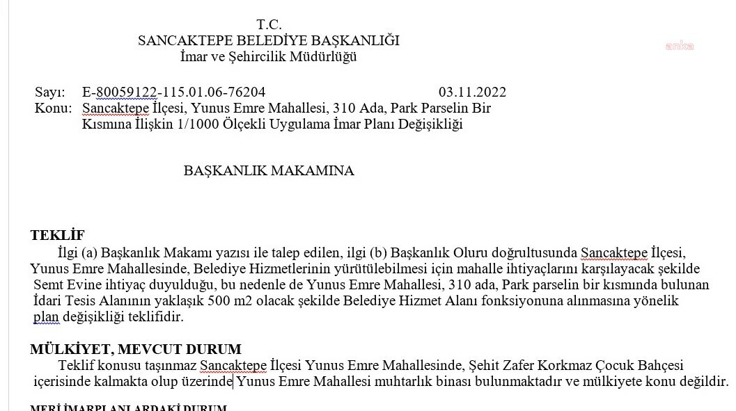 AKP'li belediye yetişkin çam ağaçlarının bulunduğu parka 'semt evi' yapmak için imar planı değiştirdi - Resim : 2