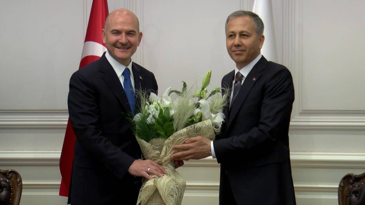 Uzun süredir bir araya gelmemişlerdi: Soylu, Yerlikaya'yı ziyaret etti