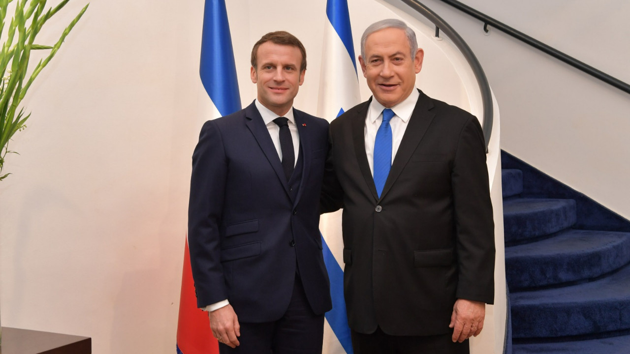 Fransa Cumhurbaşkanı Macron, İsrail Başbakanı Netanyahu ile Orta Doğu'daki gelişmeleri görüştü