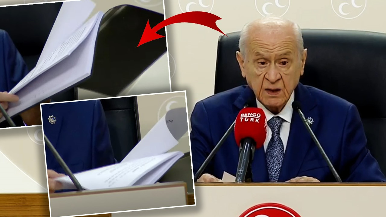 Bahçeli'den Partisinin Hedef Gösterdiği 154 Kişiye Bir Tehdit Daha: Kara Kaplı Defteri Çıkarıp Parmak Salladı!