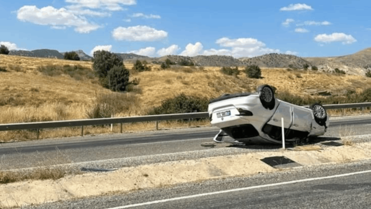 Batman’da Ters Dönen Otomobilde 3 Yaralı