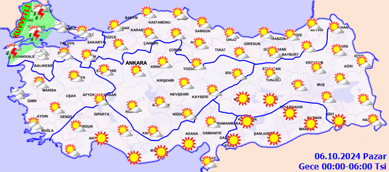 Güneşe Aldanmayın! Meteoroloji Saat Vererek Uyardı: Kuvvetli Sağanak Geliyor - Resim : 1