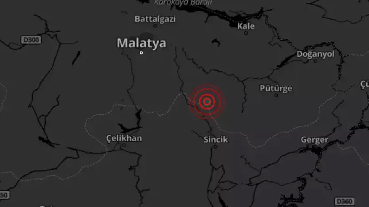 Malatya'da 4.2 Büyüklüğünde Deprem