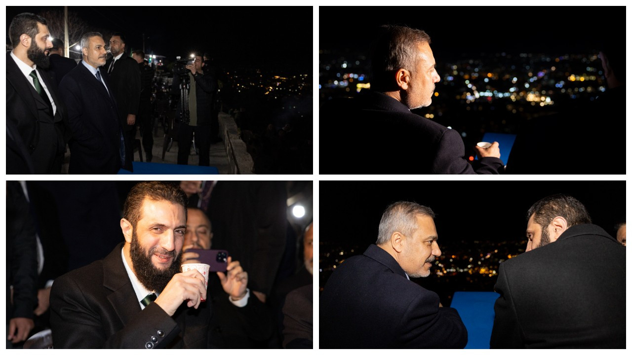 Hakan Fidan ile Eş-Şera Kasiyun Dağı'nda Çay İçti