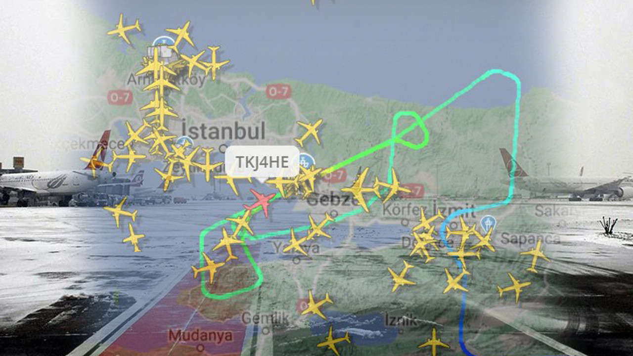 Kar Hava Trafiğini Vurdu, Sabiha Gökçen Havalimanı'nda Görüş Mesafesi Düştü