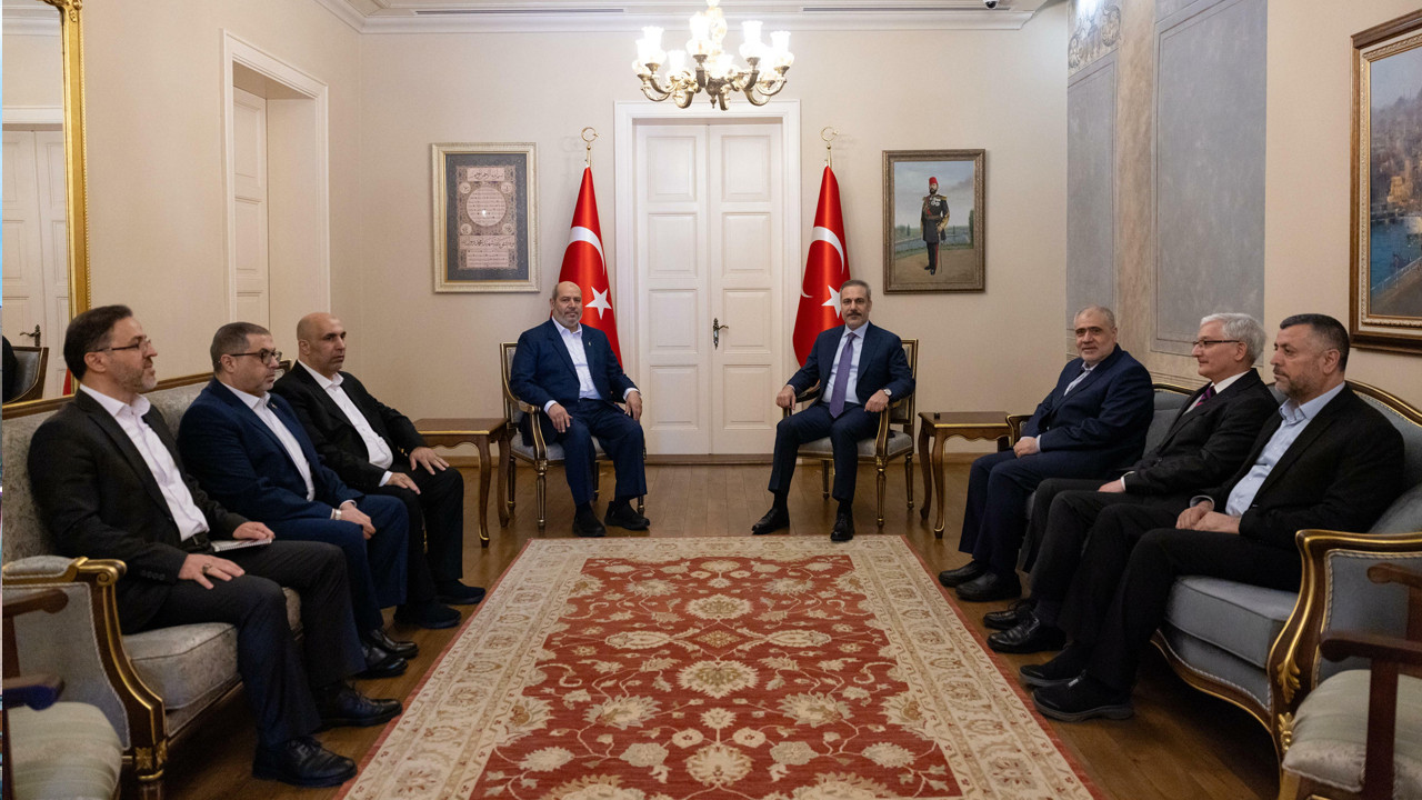 Bakan Fidan, İstanbul'da Hamas Siyasi Büro Üyesi Hayye ile Görüştü