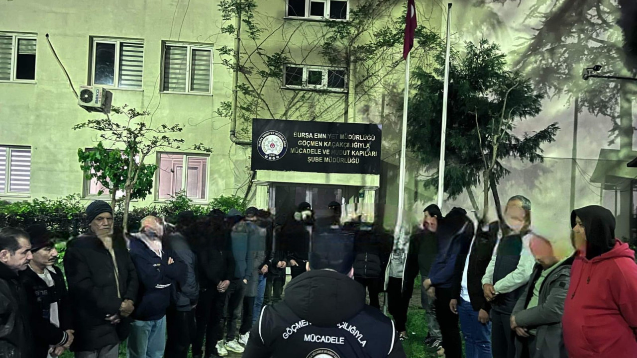 Bursa'da 'Kaçak Göçmen' Operasyonu