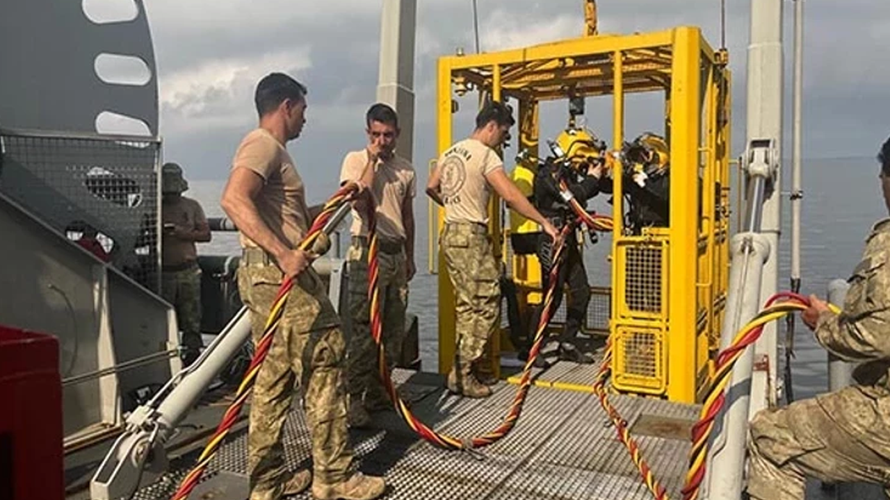 90 Saatlik Arama, 12 Saatlik Dalış... Halit Yukay'ın Cenazesi Böyle Çıkarıldı, İşte İlk Görüntüler - Resim : 2