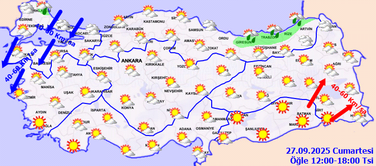 Meteoroloji Uyardı: 2 Bölgede Sağanak Var... 13 Kent İçin 'Sarı' Kodlu Alarm! - Resim : 1