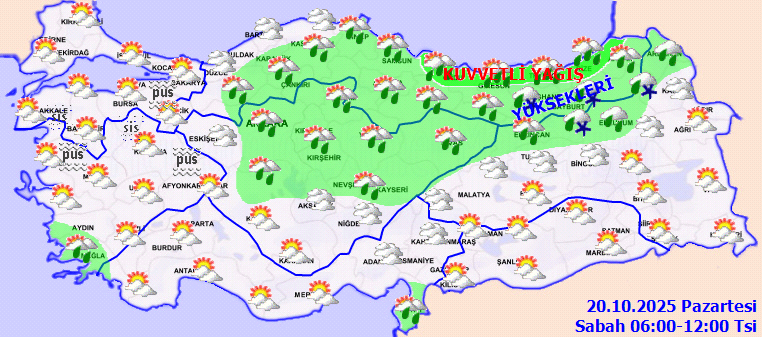 Meteoroloji'den Uyarı Üstüne Uyarı! Kuvvetli Sağanak, Sis, Kar Yağışı... Hepsi Birden Geliyor - Resim : 1